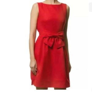 Ted Baker Nuhad Bow Waist Detail Dress Red Size Ted 3 US8